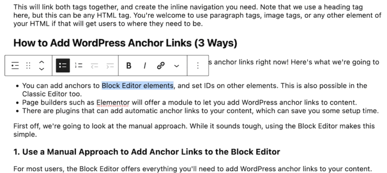 How To Add WordPress Anchor Links In WordPress (3 Ways) - WPKube